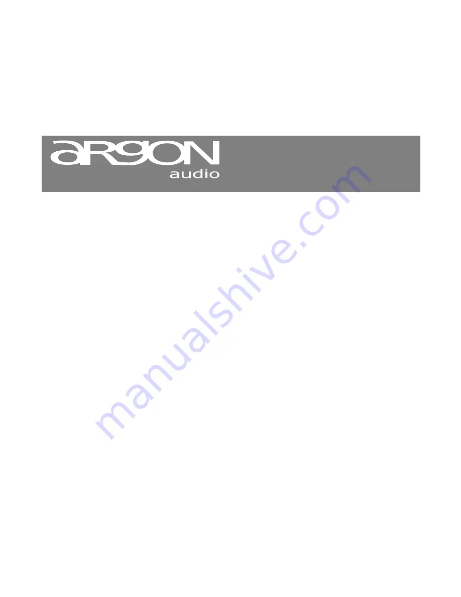 argon audio ALTO Center Manual Download Page 4