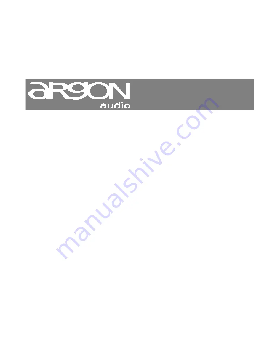 argon audio DAB+ Adaptor User Manual Download Page 12