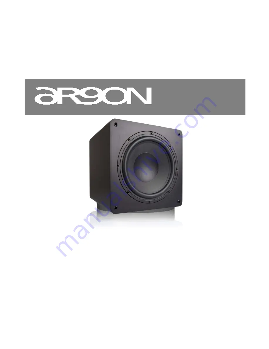 argon audio SUB10 Owner'S Manual Download Page 1