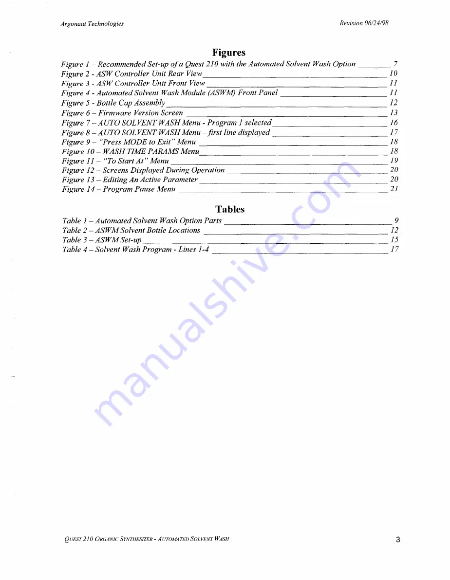 Argonaut Technologies QUEST 210 Manual Download Page 6