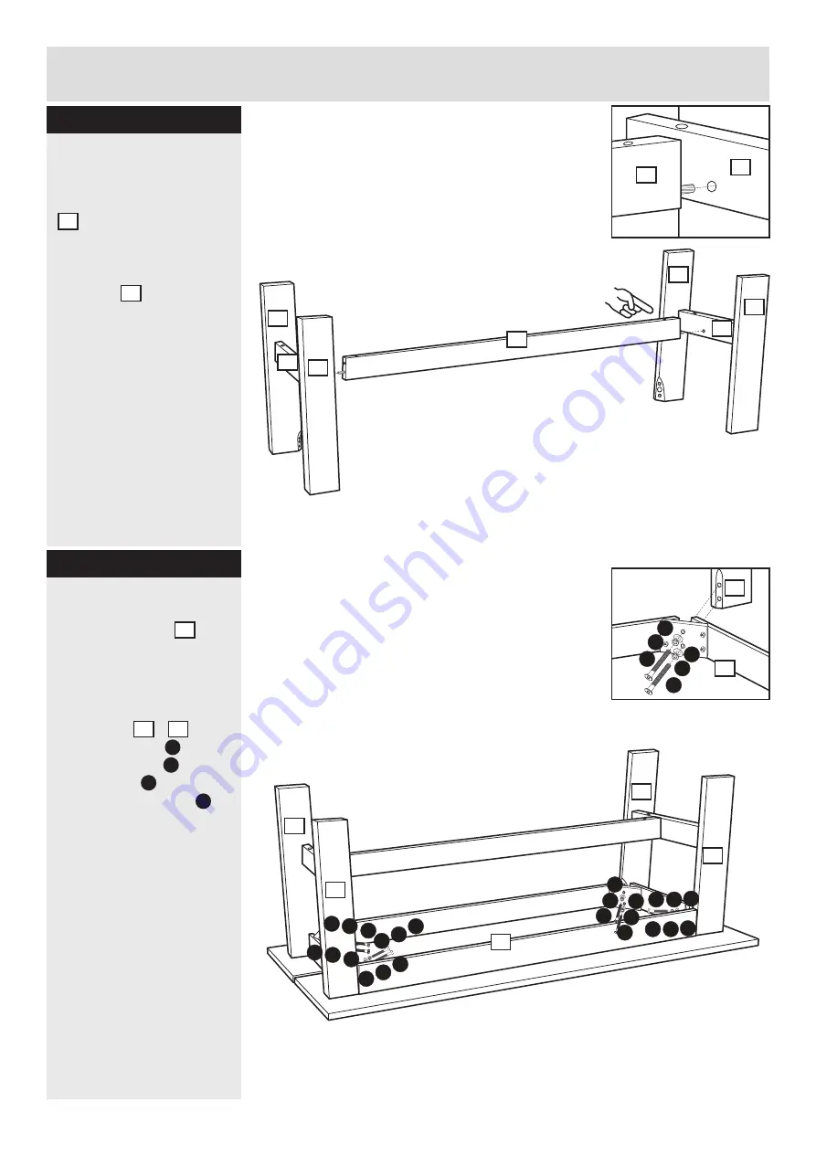 Argos Chicago Dining Set Bench Assembly Instructions Manual Download Page 5