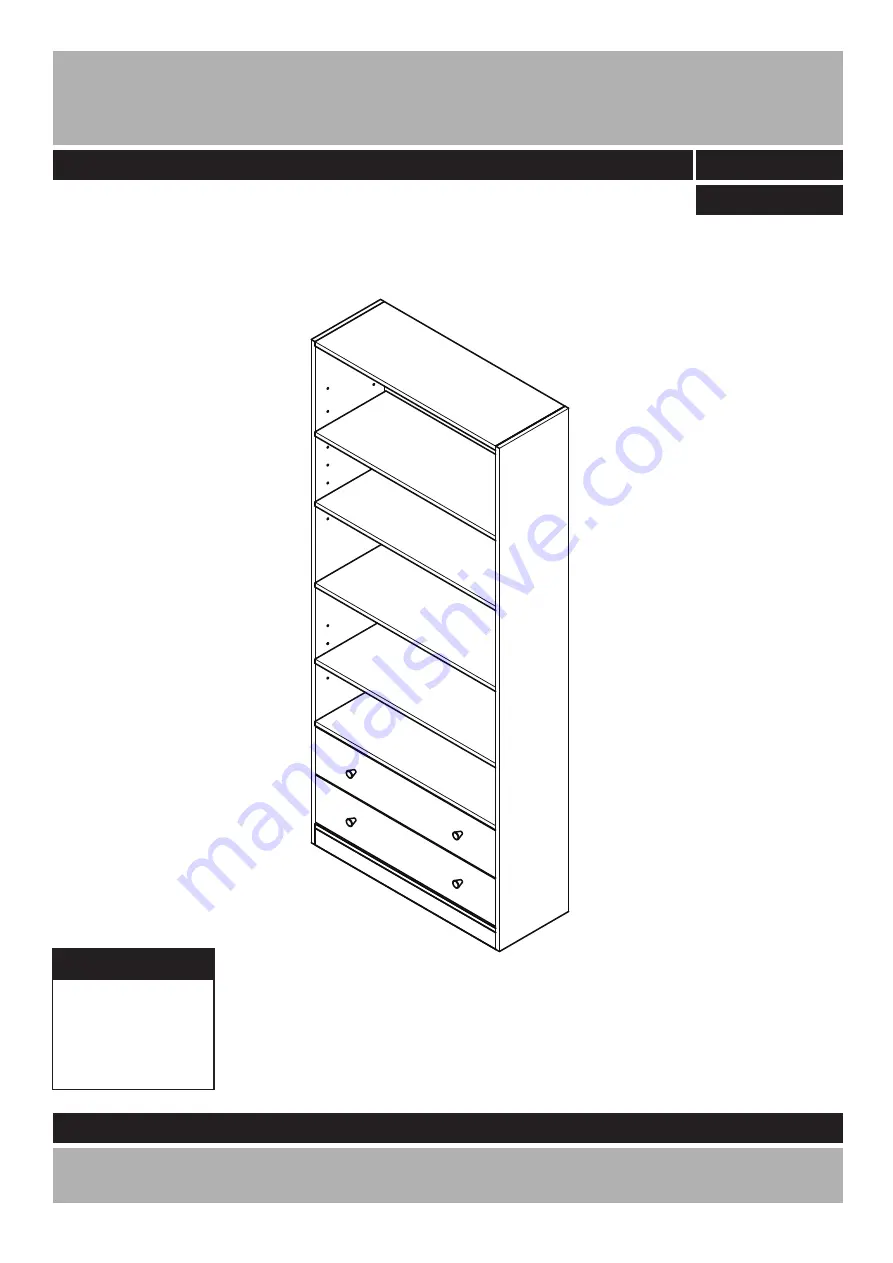 Argos Habitat Baby Bookcase 609/2115 Assembly Instructions Manual Download Page 1