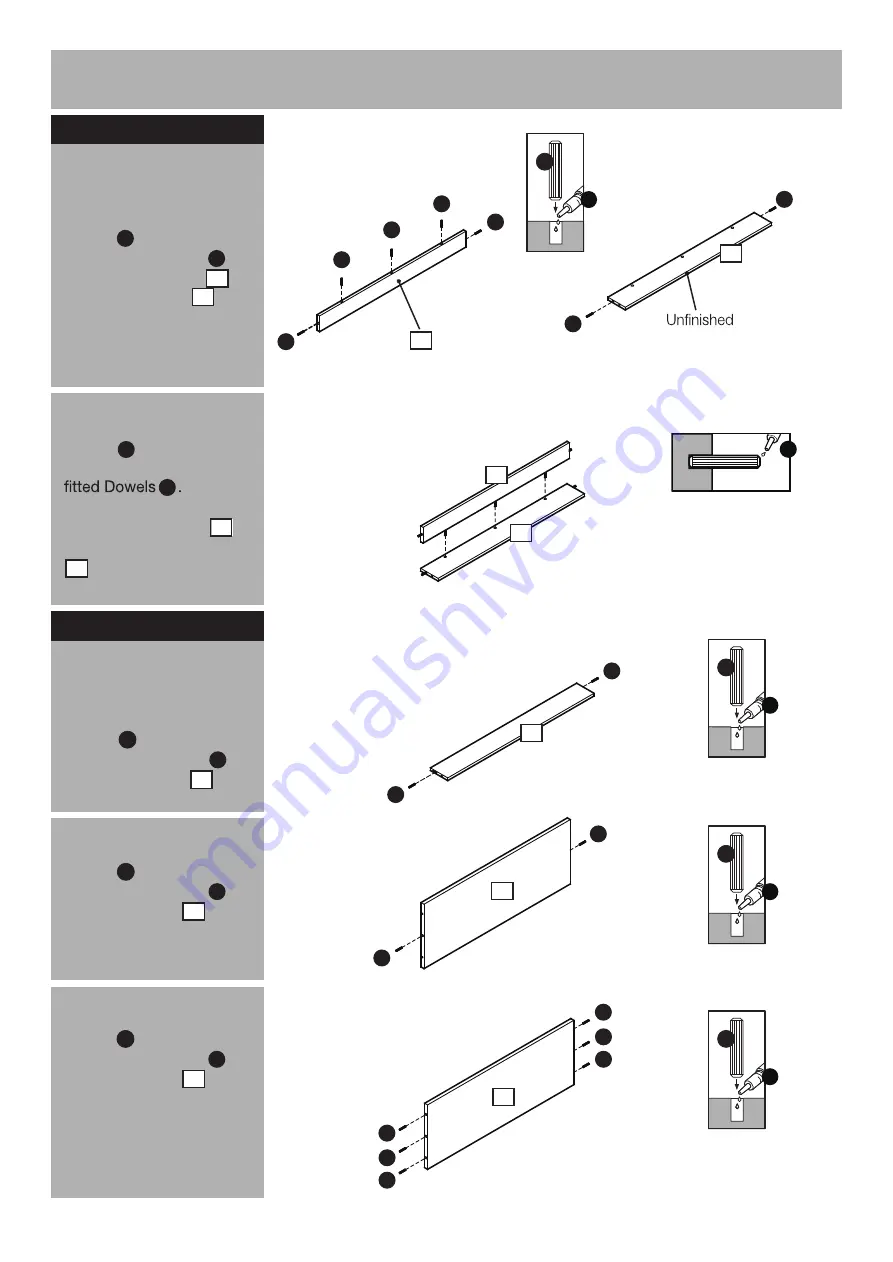 Argos Habitat Baby Bookcase 609/2115 Assembly Instructions Manual Download Page 7