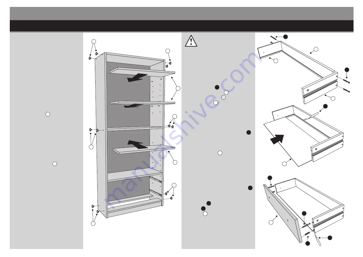 Argos Habitat Baby Bookcase 609/2115 Assembly Instructions Manual Download Page 19