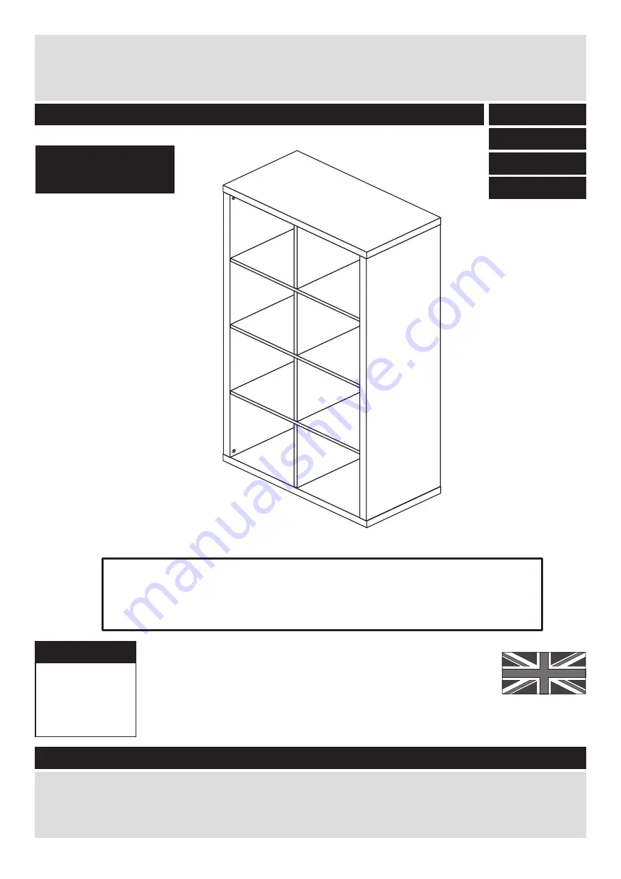 Argos Habitat hygena Square+ 4 x 2 616/6182 Assembly Instructions Manual Download Page 1