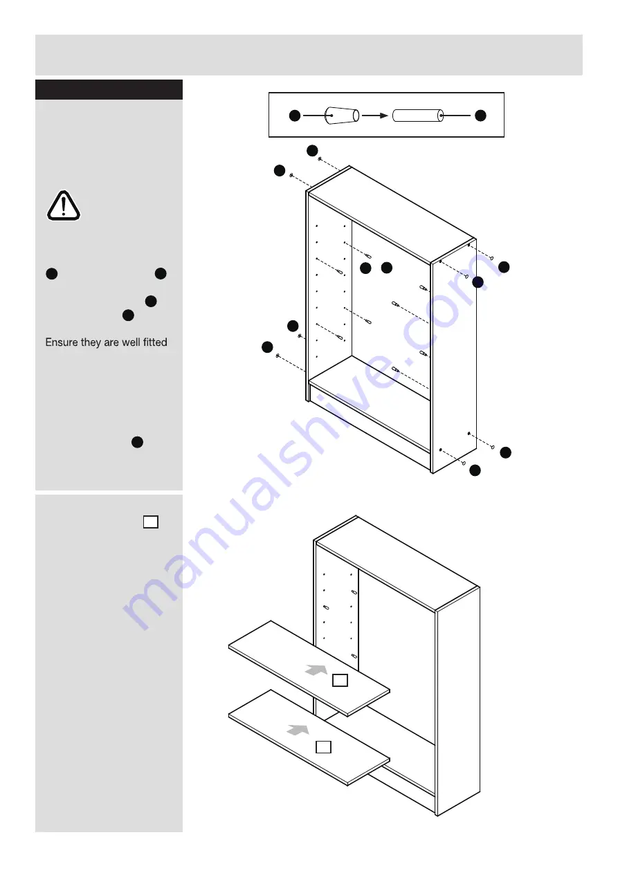 Argos Habitat Maine 2 Shelf Small Bookcase 610/9565 Скачать руководство пользователя страница 22