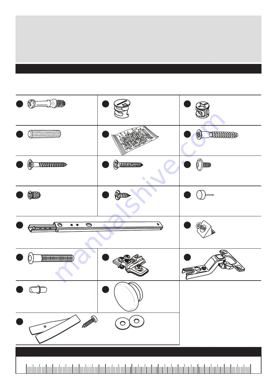 Argos Habitat Winchester 3+2 Sideboard 417/9906 Assembly Instructions Manual Download Page 4