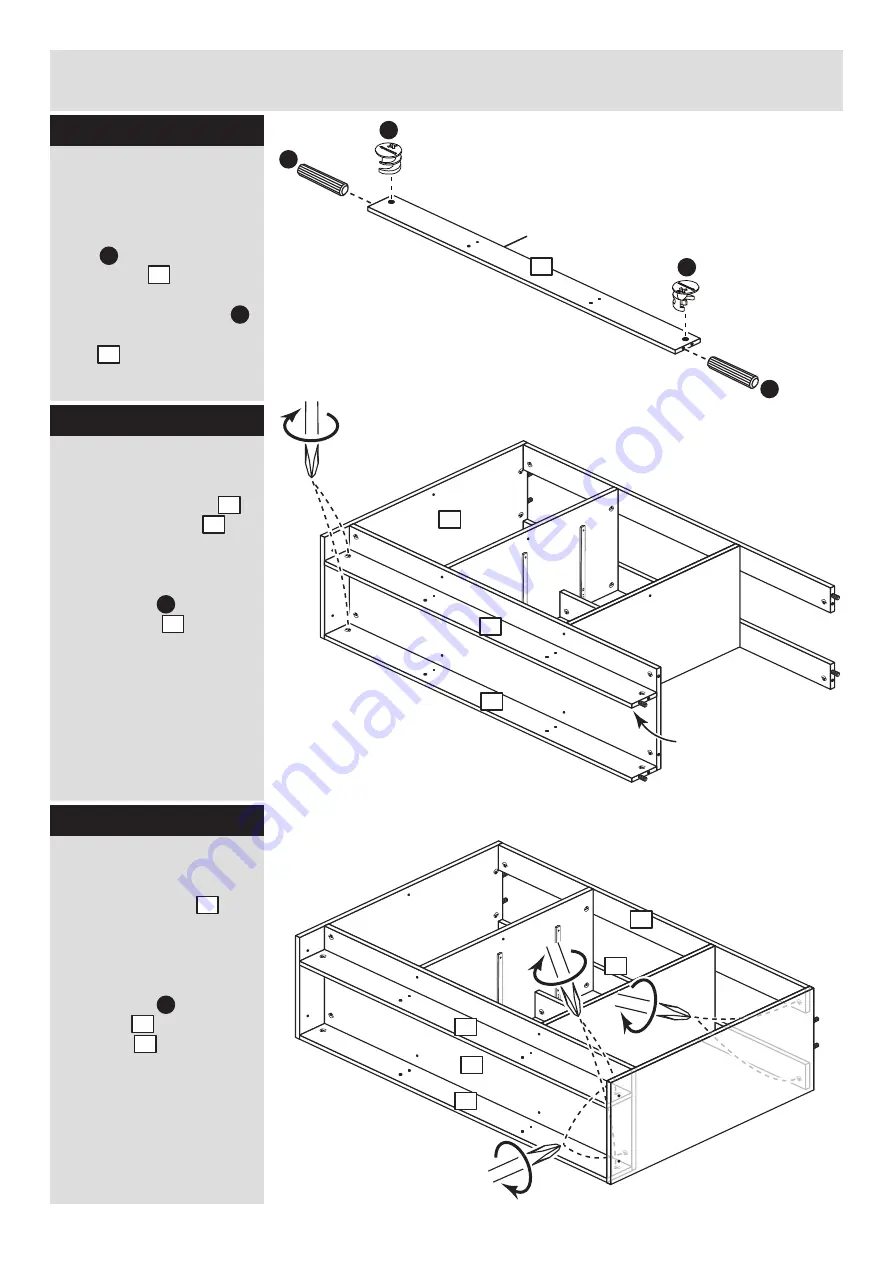 Argos Habitat Winchester 3+2 Sideboard 417/9906 Assembly Instructions Manual Download Page 13