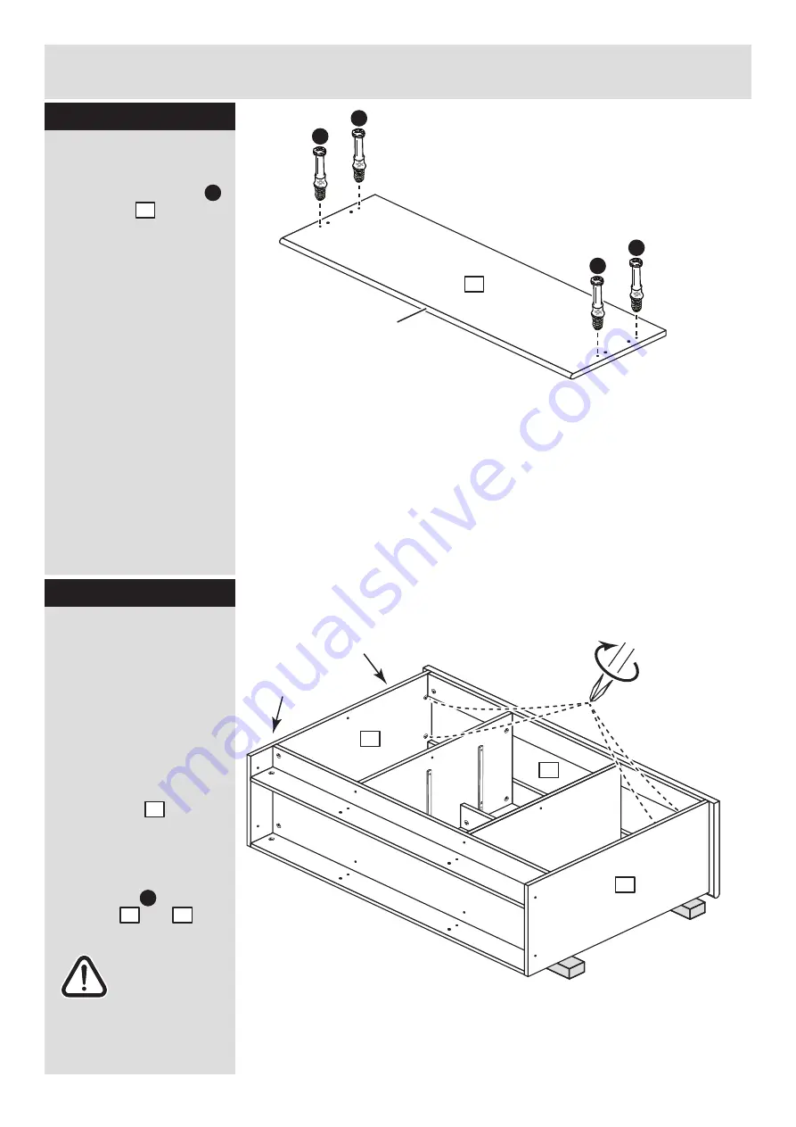 Argos Habitat Winchester 3+2 Sideboard 417/9906 Assembly Instructions Manual Download Page 14