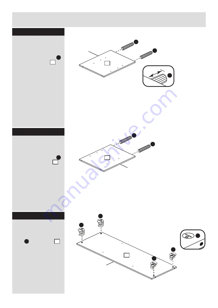 Argos Habitat Winchester Tall TV Unit 414/7990 Assembly Instructions Manual Download Page 5