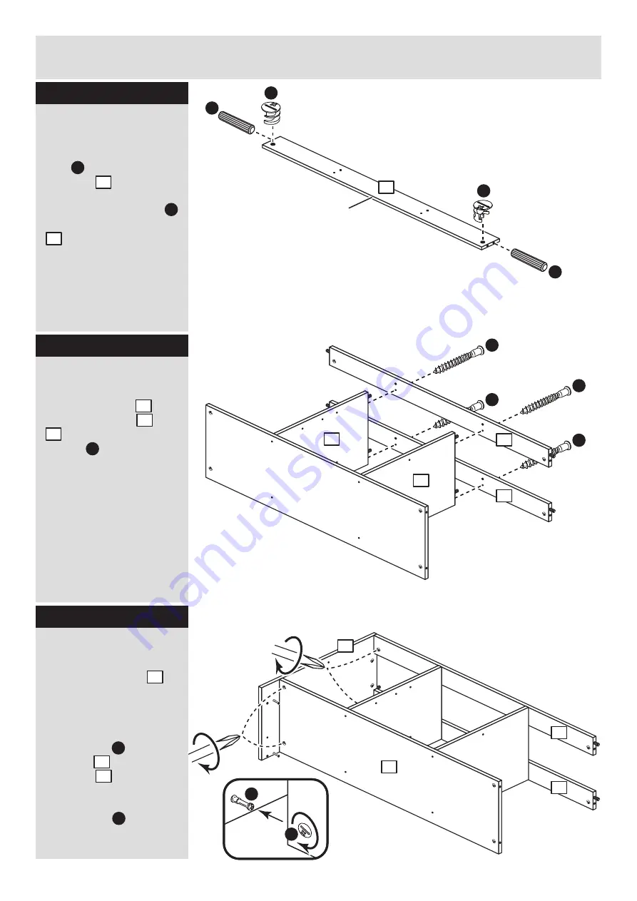 Argos Habitat Winchester Tall TV Unit 414/7990 Assembly Instructions Manual Download Page 7