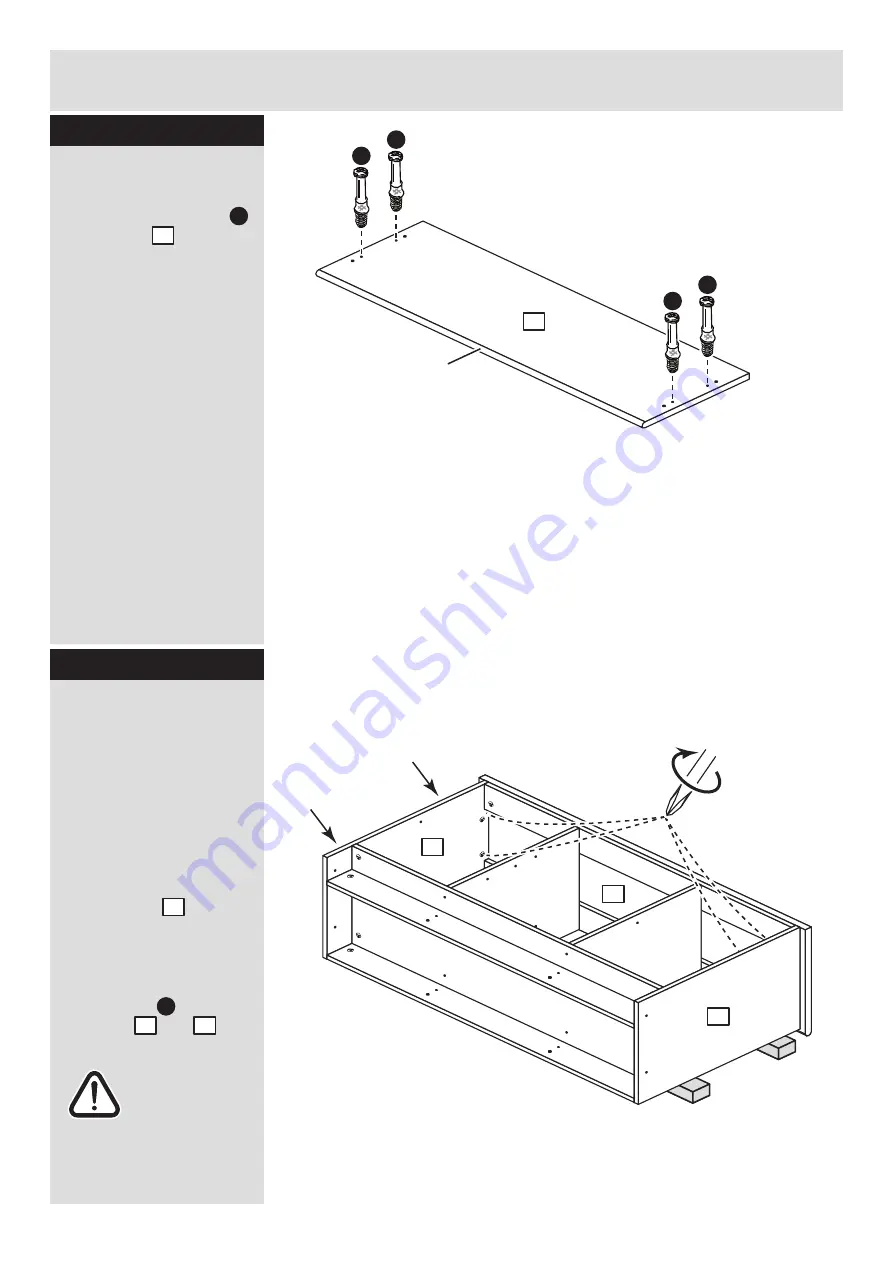 Argos Habitat Winchester Tall TV Unit 414/7990 Assembly Instructions Manual Download Page 9