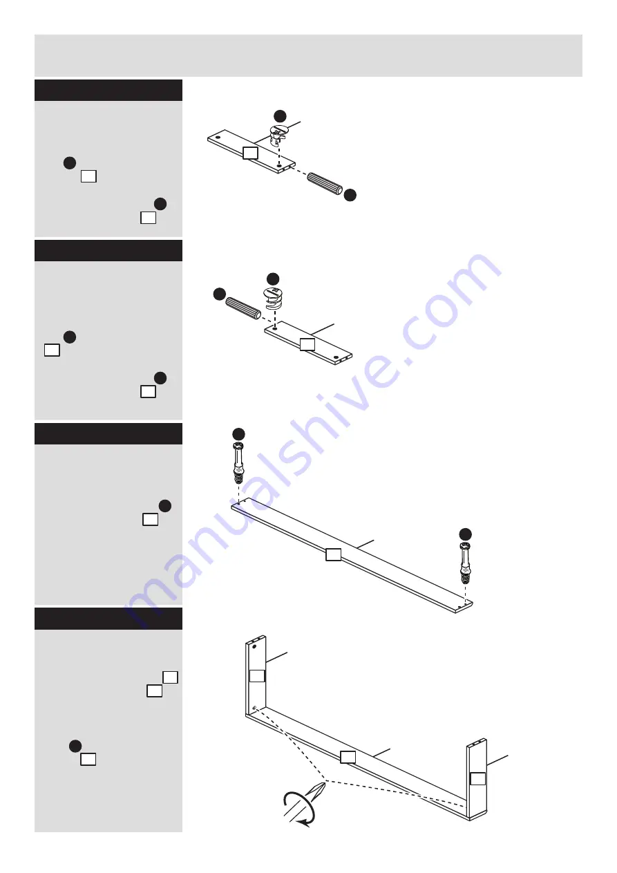 Argos Habitat Winchester Tall TV Unit 414/7990 Assembly Instructions Manual Download Page 11