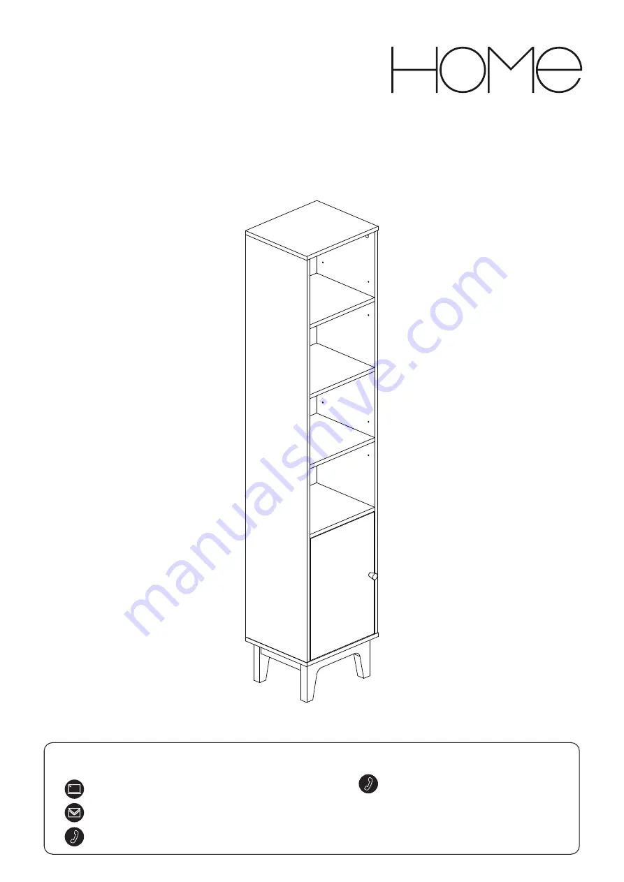 Argos HOME Apartment Tall Boy Manual Download Page 1