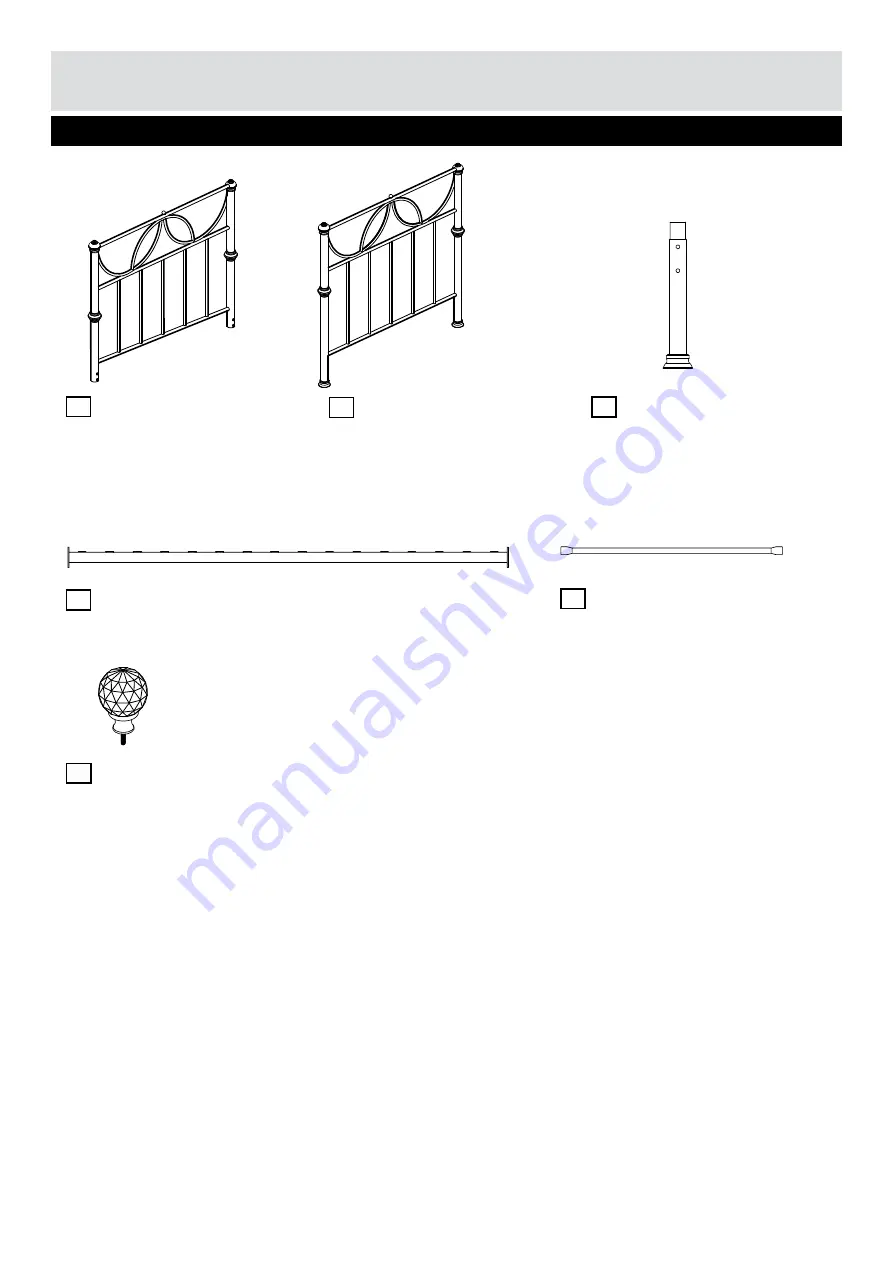 Argos HOME Crystal II 3ft Frame Скачать руководство пользователя страница 3