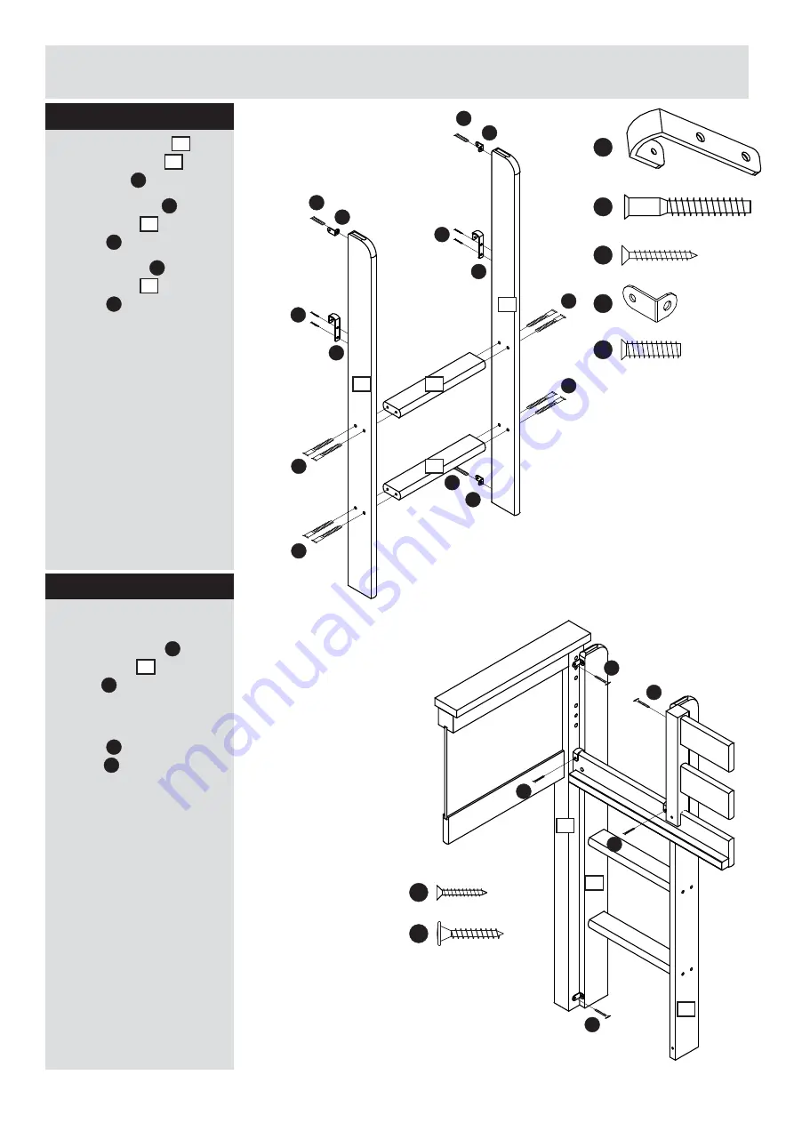 Argos Home Midsleeper Brooklyn 8527028 Assembly Instructions Manual Download Page 8