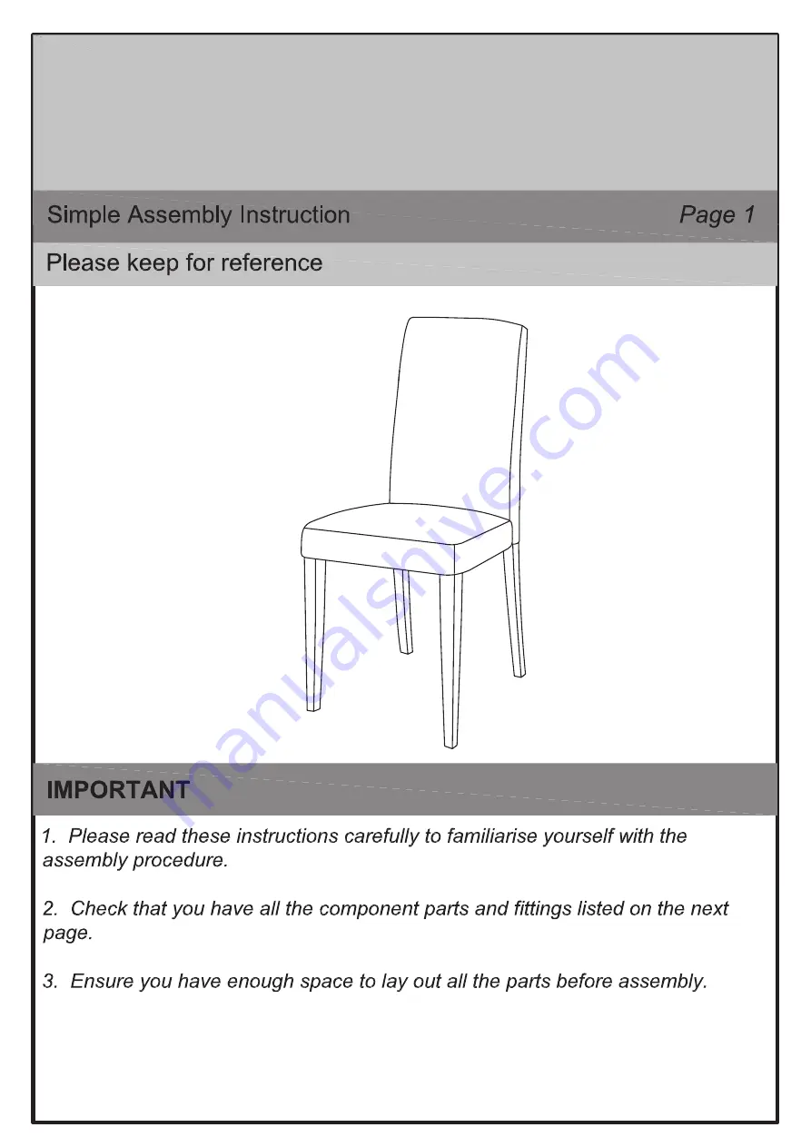 Argos Kingston 602/9779 Assembly Instructions Manual Download Page 1