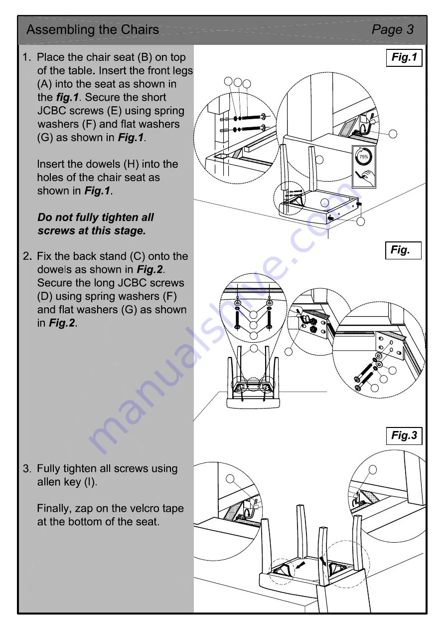 Argos Kingston 602/9779 Assembly Instructions Manual Download Page 3