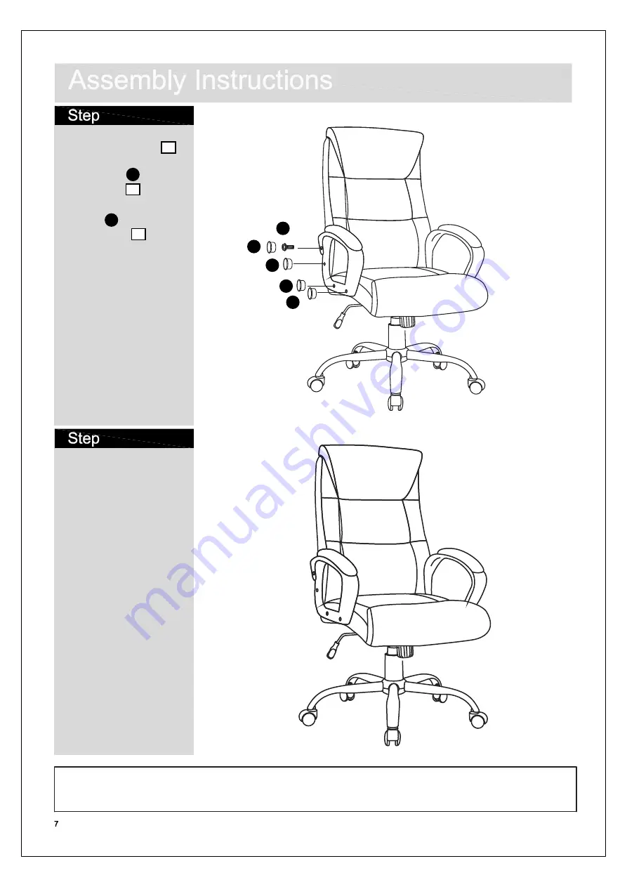 Argos Landon 241/7990 Assembly Instructions Manual Download Page 8