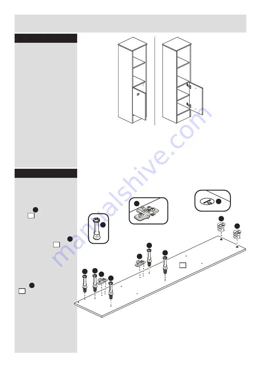 Argos Malibu Tall Unit 833/7115 Assembly Instructions Manual Download Page 5