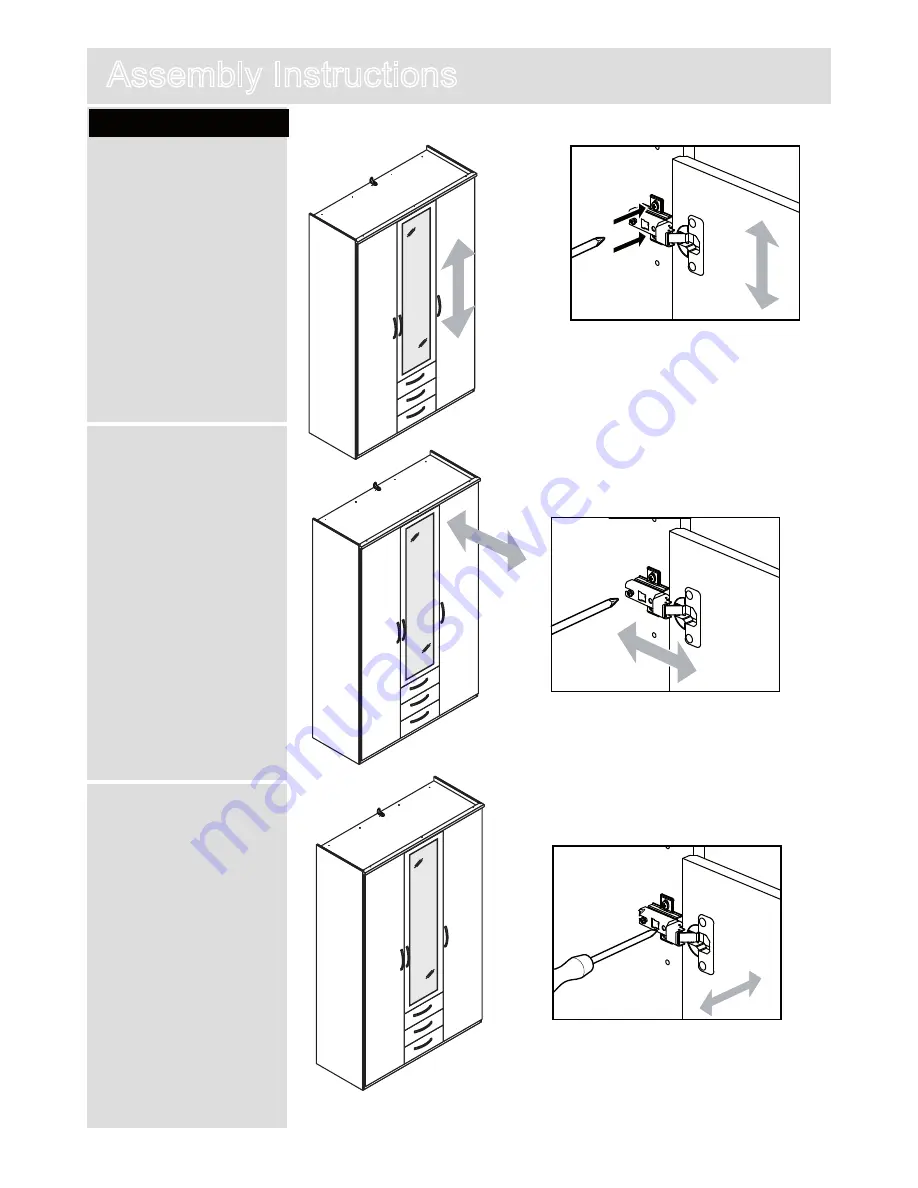 Argos New Hallingford 3 Door 3 Drawer Wardrobe Assembly Instructions Manual Download Page 15