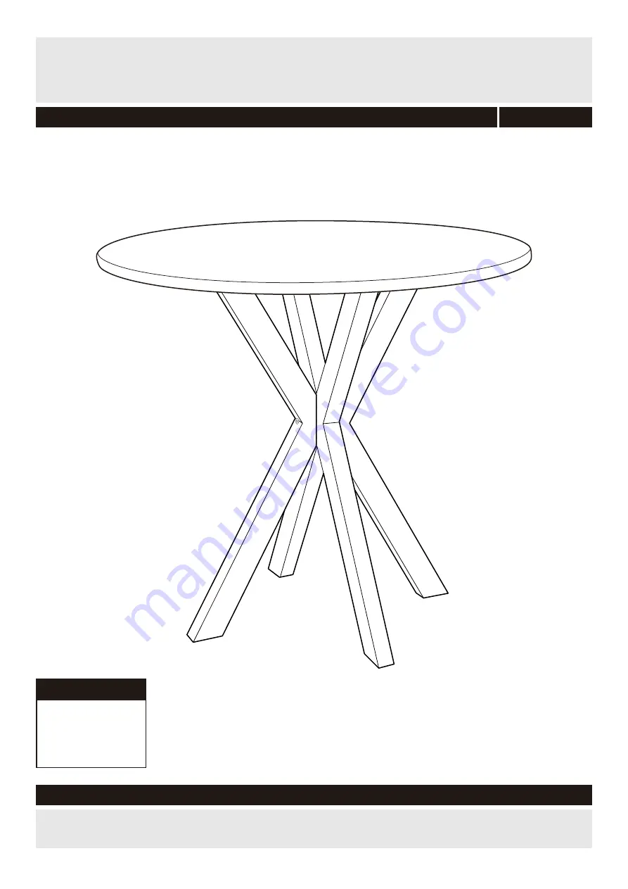 Argos Oslo Oak Table 603/3071 Assembly Instructions Manual Download Page 1