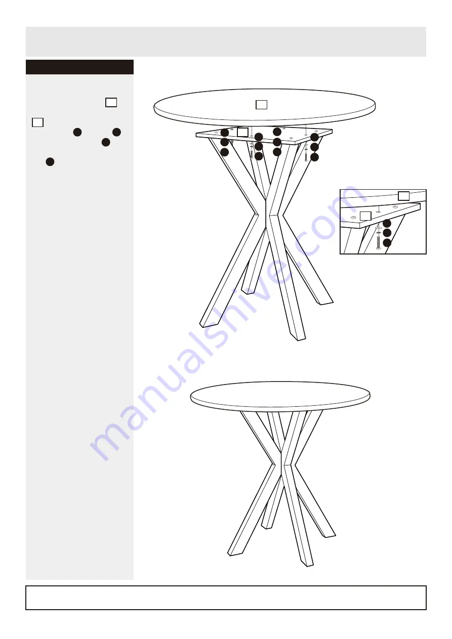 Argos Oslo Oak Table 603/3071 Скачать руководство пользователя страница 5