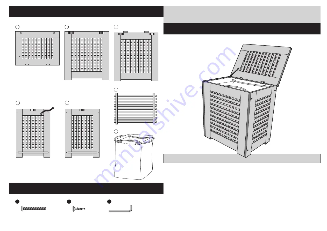 Argos Solid Wood Storage Box Simple Assembly Instructions Download Page 1