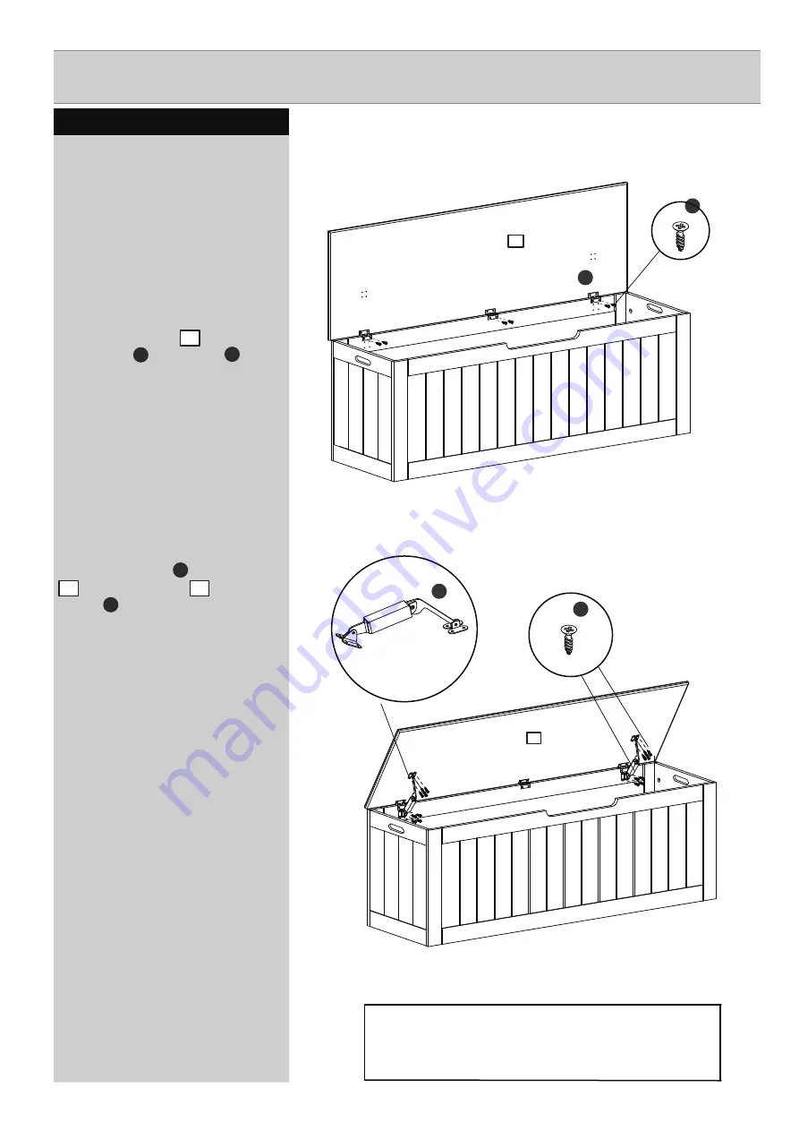 Argos TC Marston White Shake XL Blanket Box 620/9465 Assembly Instructions Manual Download Page 6