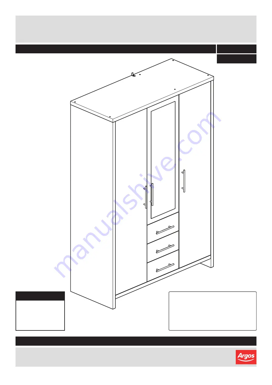 Argos Washington Assembly Instructions Manual Download Page 1