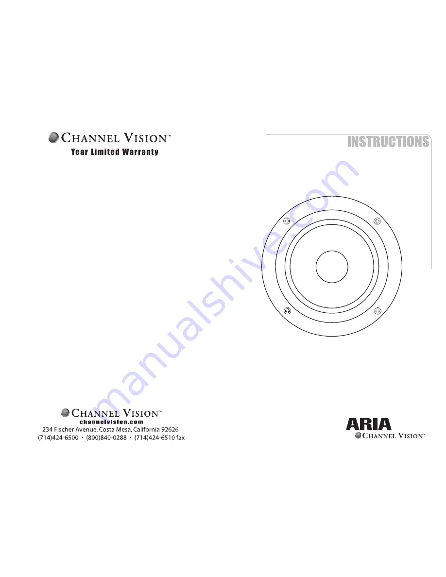 Aria IC615 Instructions Download Page 1