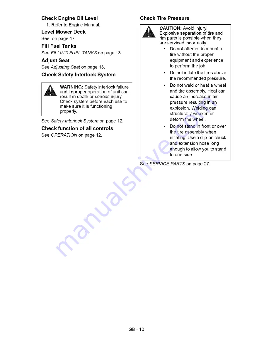 Ariens 2042 Zoom XL Owner'S/Operator'S Manual Download Page 10