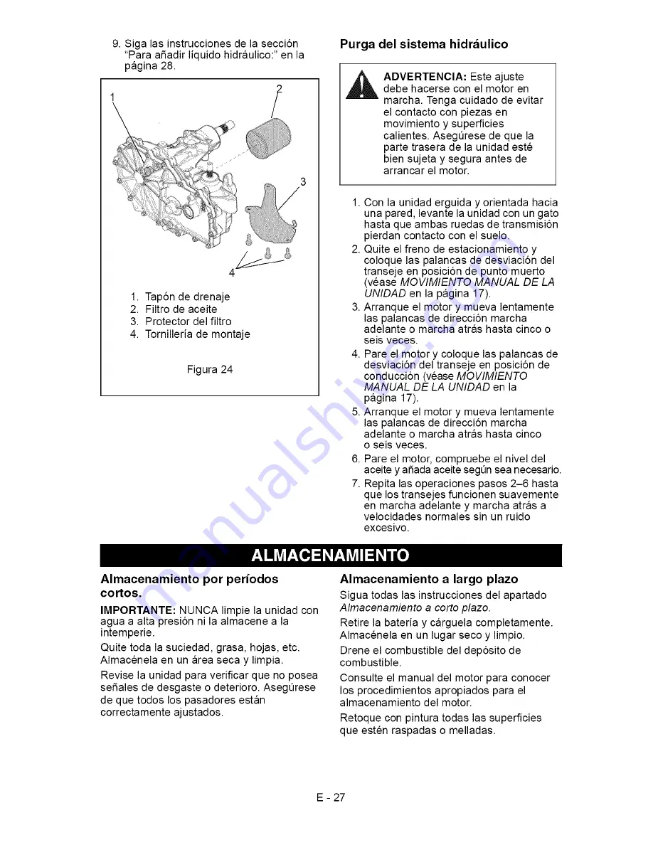 Ariens 2042 Zoom XL Owner'S/Operator'S Manual Download Page 58