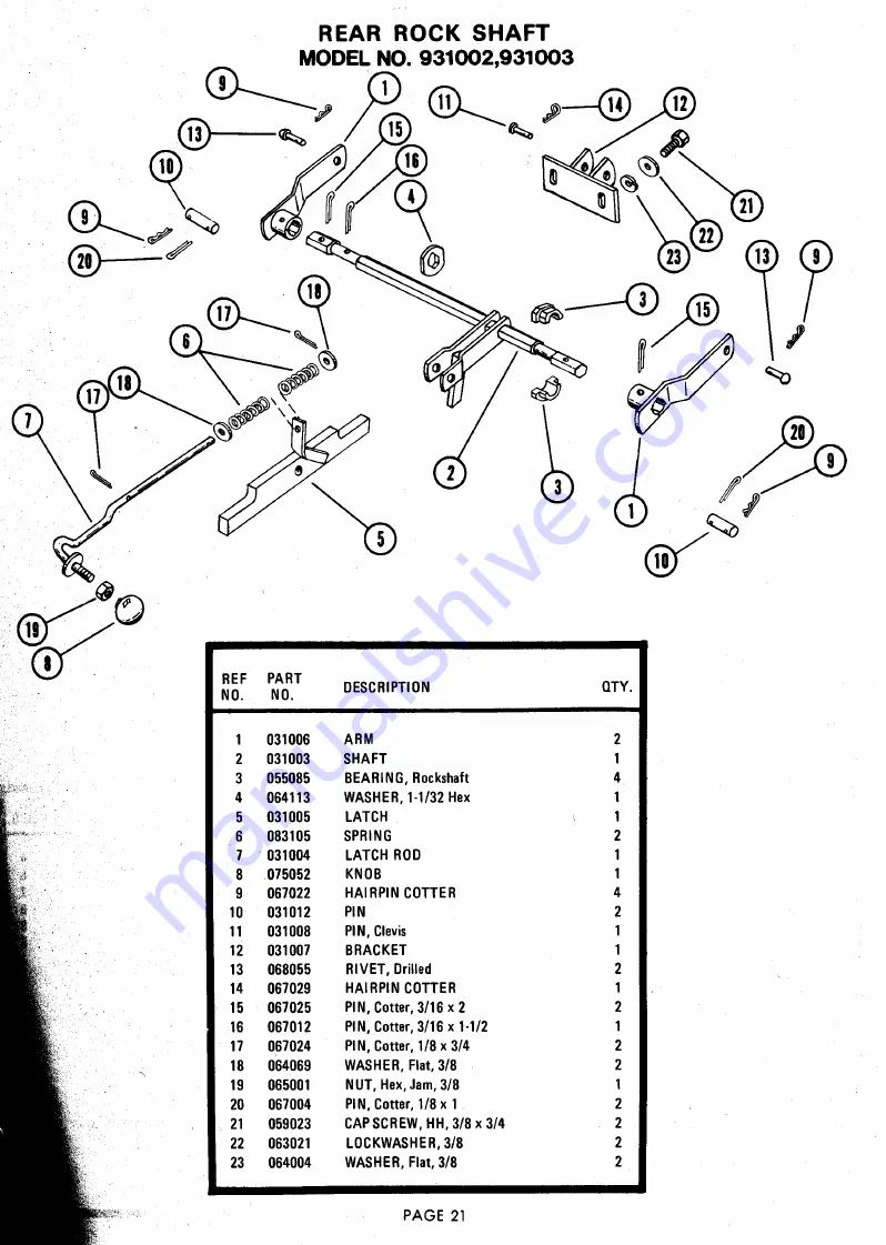 Ariens 831001 Скачать руководство пользователя страница 21