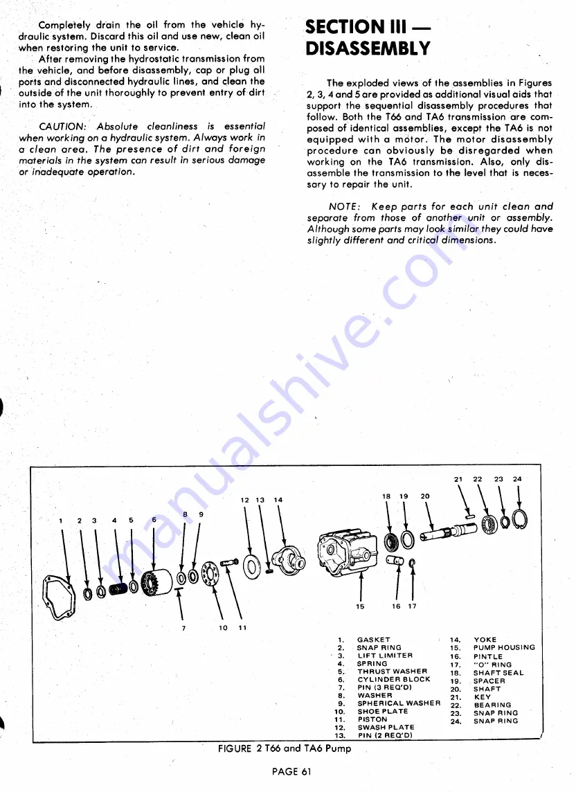 Ariens 831001 Parts And Repair Manual Download Page 61