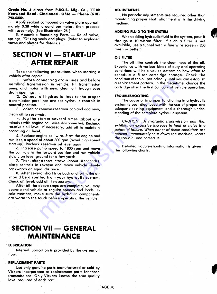 Ariens 831001 Parts And Repair Manual Download Page 70