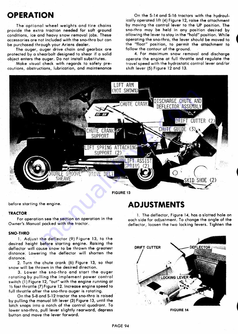 Ariens 831001 Parts And Repair Manual Download Page 94