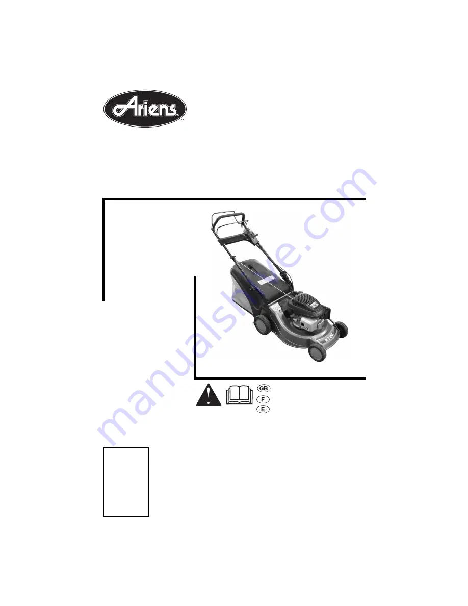 Ariens 911088 Скачать руководство пользователя страница 1