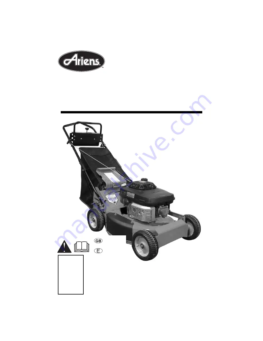 Ariens 911207 Owner'S/Operator'S Manual Download Page 1