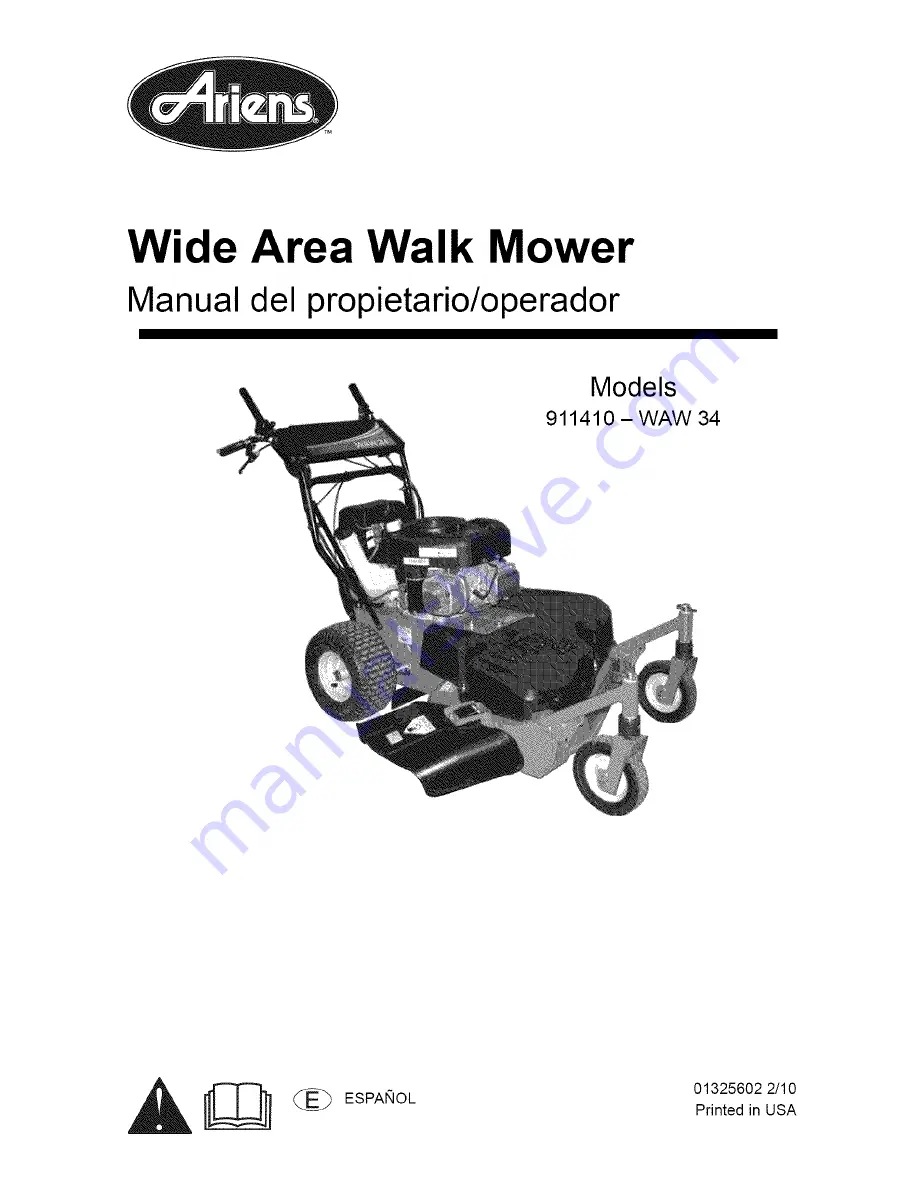 Ariens 911410 Owner'S/Operator'S Manual Download Page 30