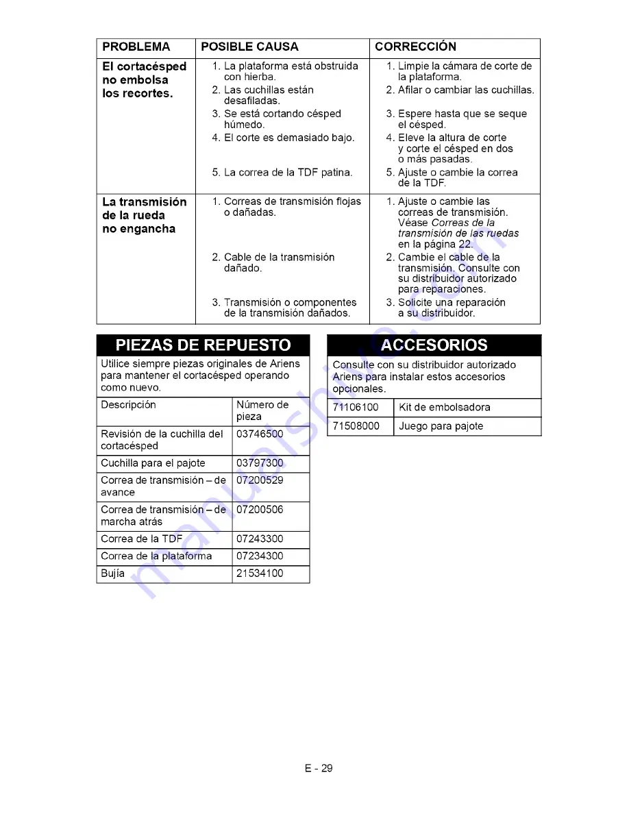 Ariens 911410 Owner'S/Operator'S Manual Download Page 58