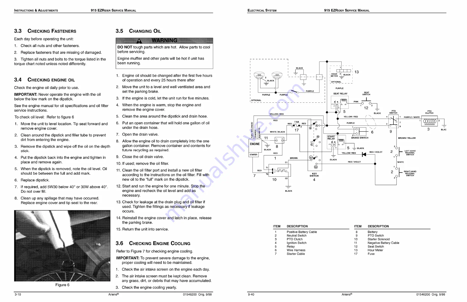 Ariens 915001 Service Manual Download Page 14