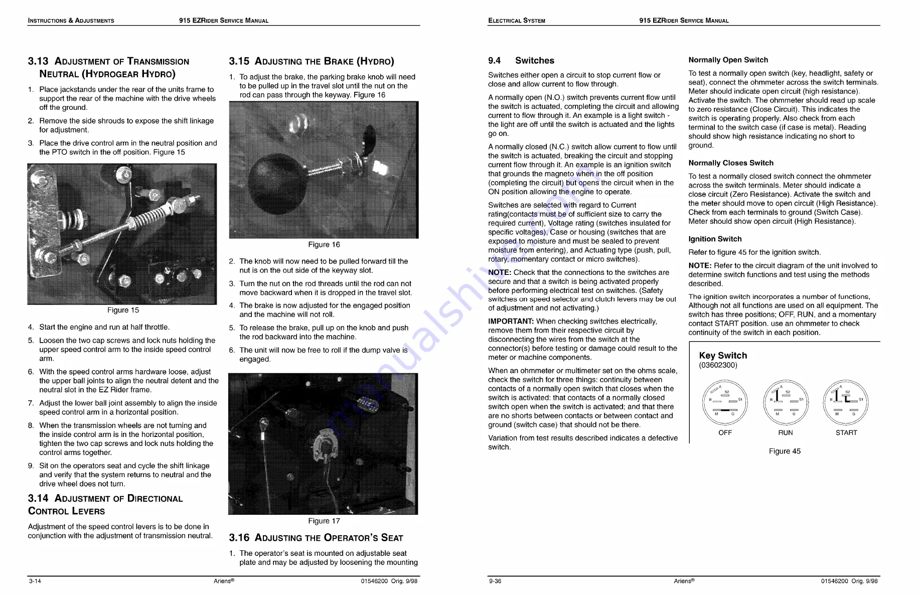 Ariens 915001 Service Manual Download Page 18