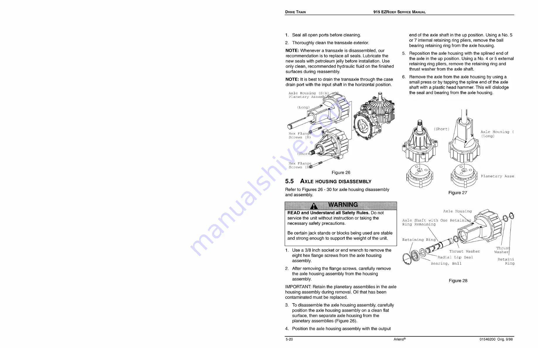 Ariens 915001 Service Manual Download Page 25