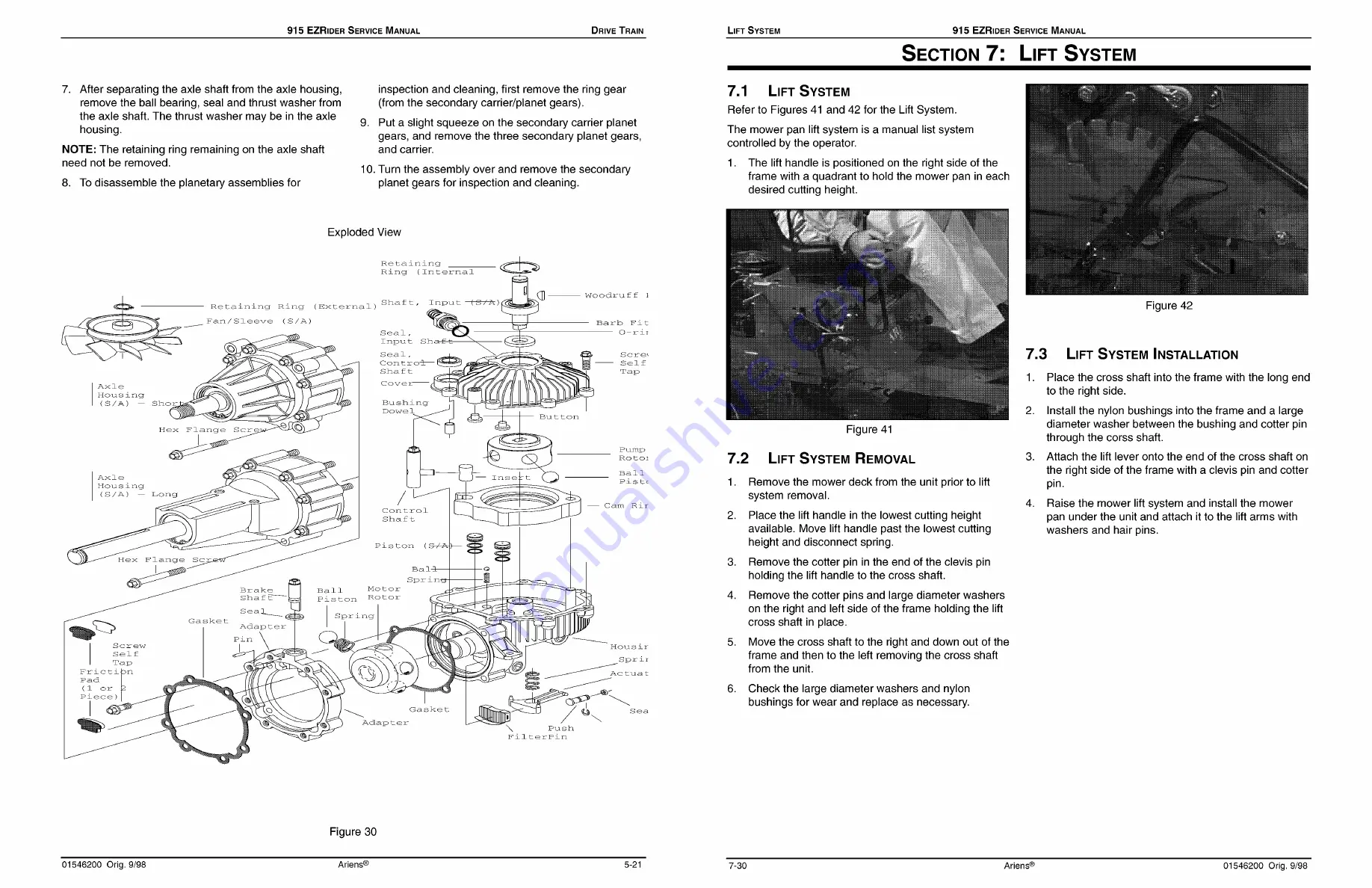 Ariens 915001 Service Manual Download Page 26