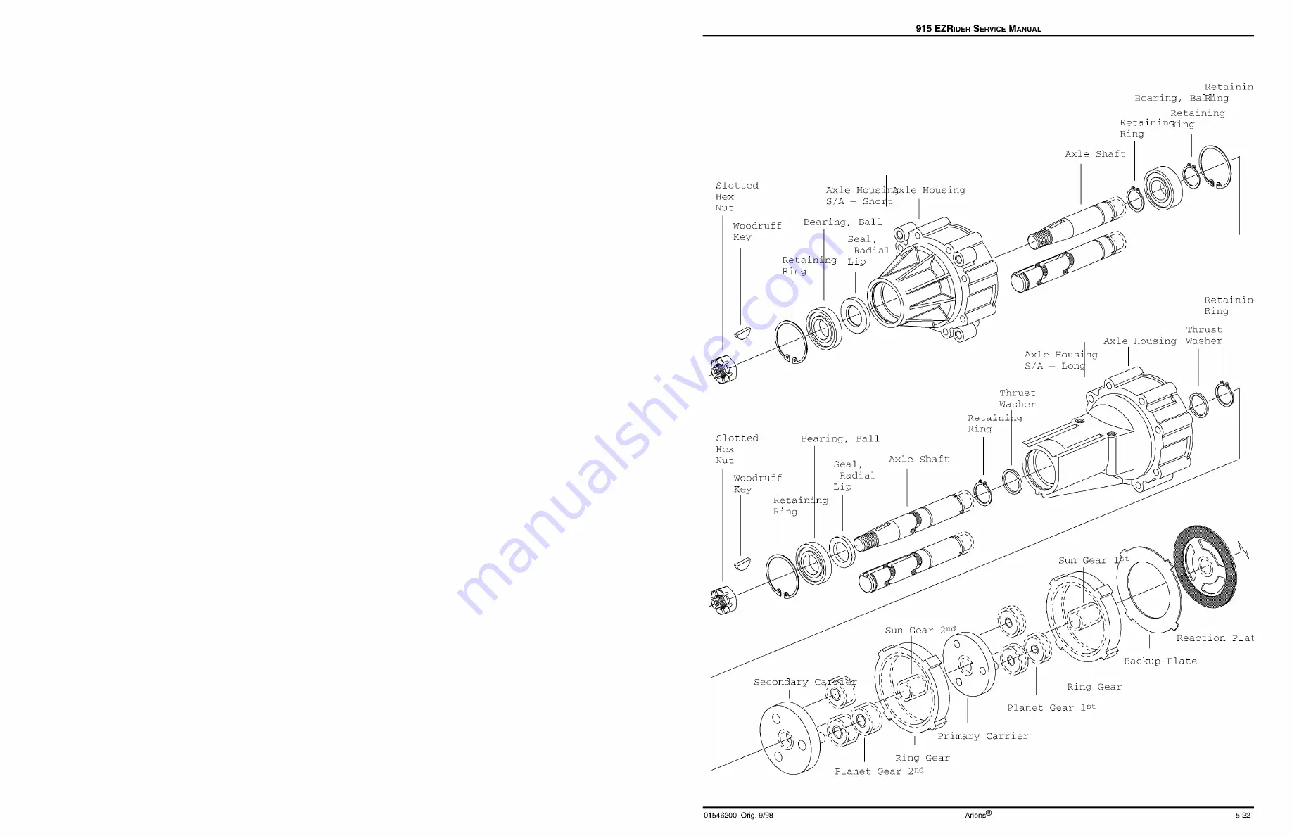 Ariens 915001 Service Manual Download Page 27