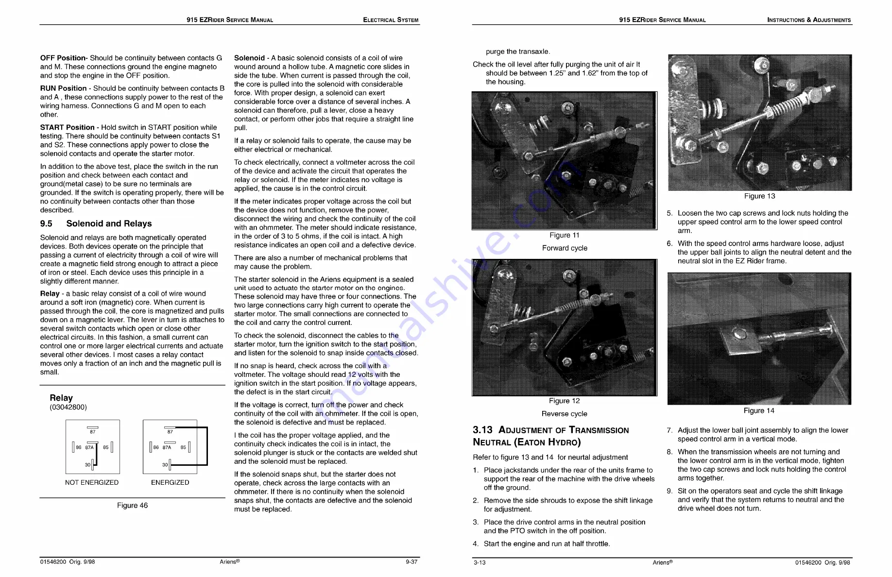 Ariens 915001 Service Manual Download Page 49