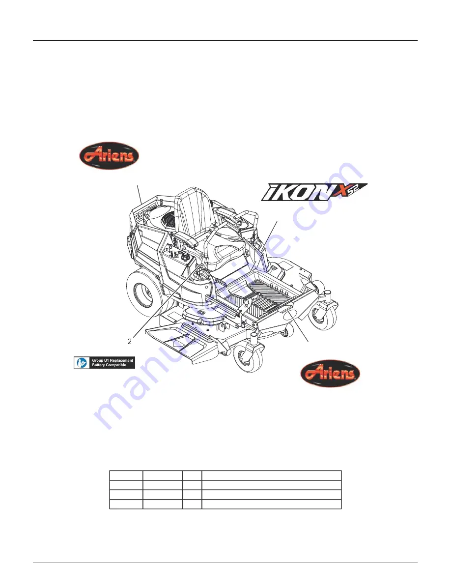 Ariens 915175 Parts Manual Download Page 6