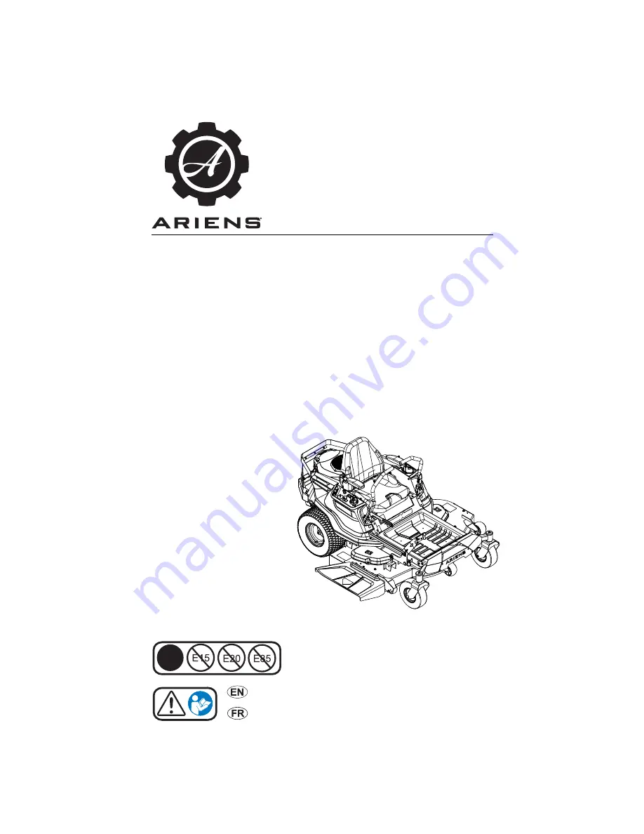 Ariens 915220 Operator'S Manual Download Page 1