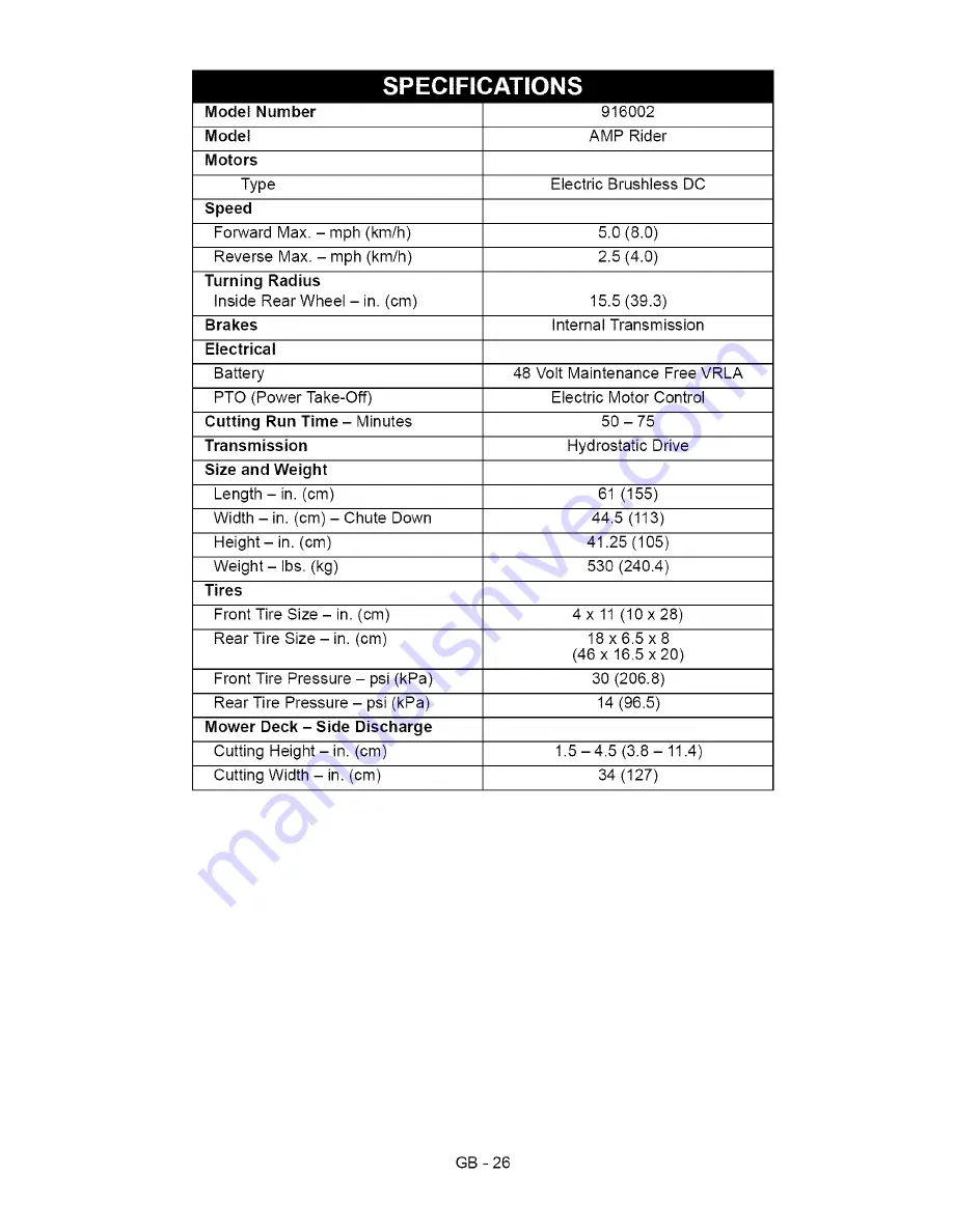 Ariens 916002 Скачать руководство пользователя страница 26